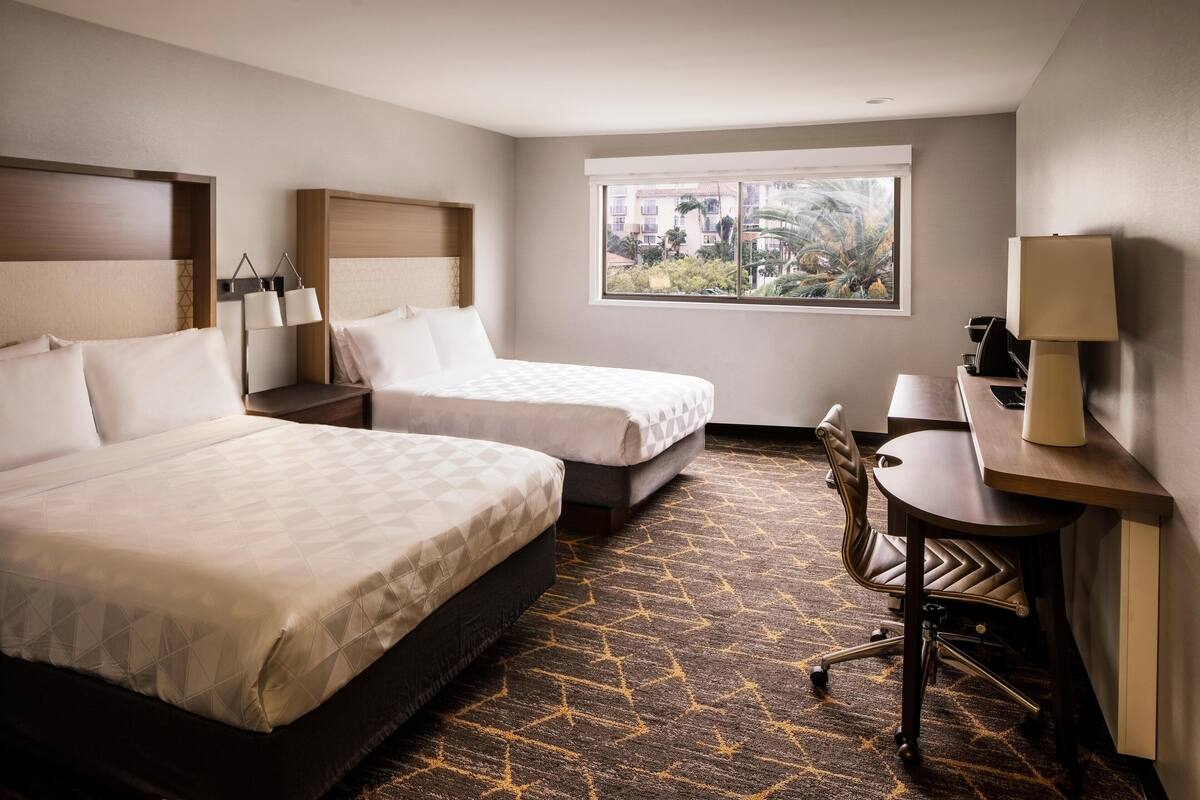 Desk, blackout curtains, iron/ironing board, free WiFi