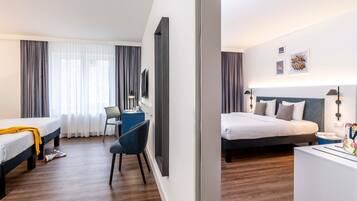 Standard Suite, 2 Double Beds, Connecting Rooms (Family) | Hypo-allergenic bedding, in-room safe, desk, iron/ironing board
