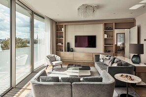Literie de qualité supérieure, mini-bar avec articles gratuits