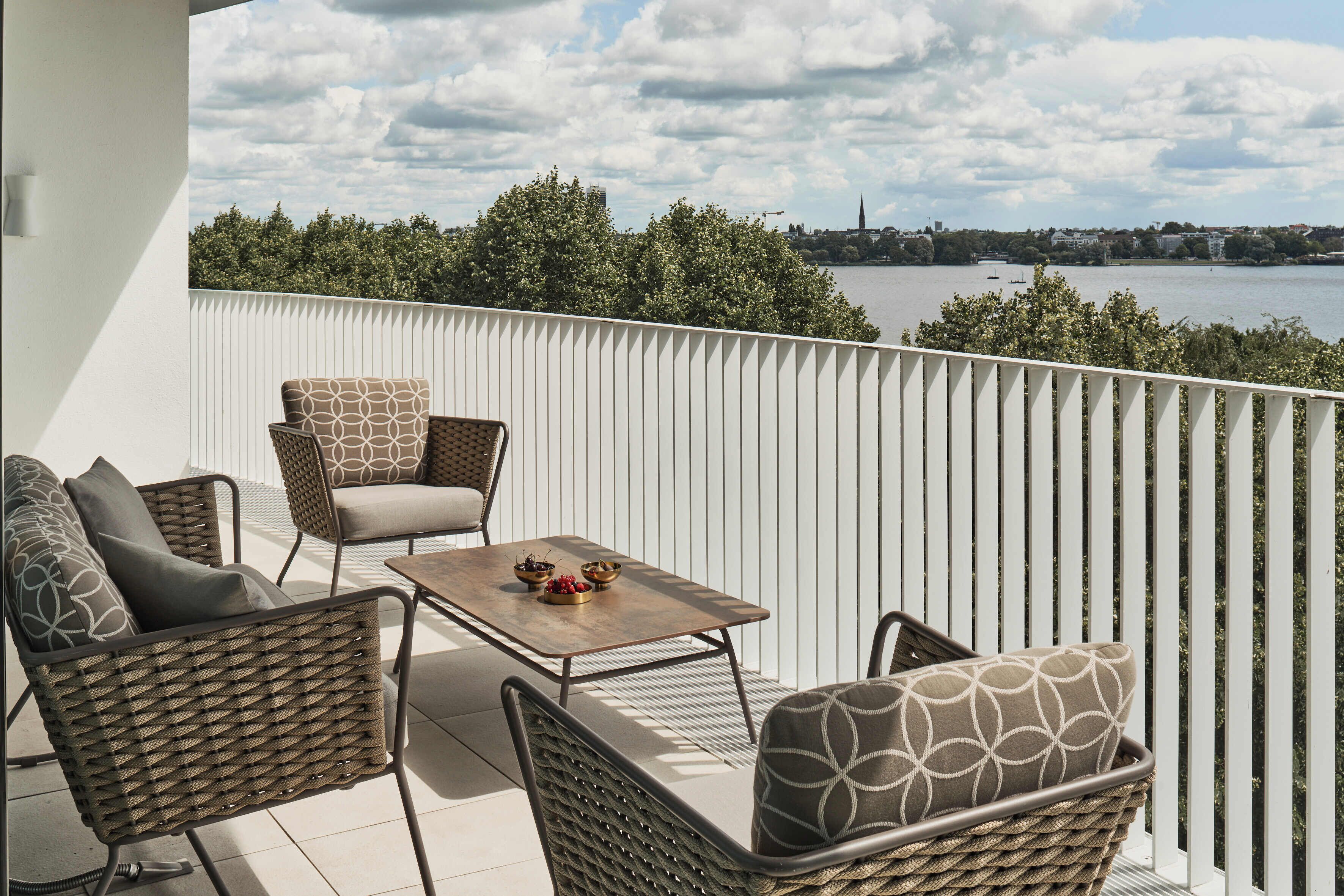 Premium bedding, free minibar items, in-room safe, desk