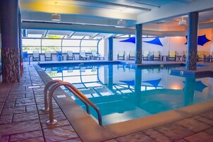 Indoor pool, outdoor pool