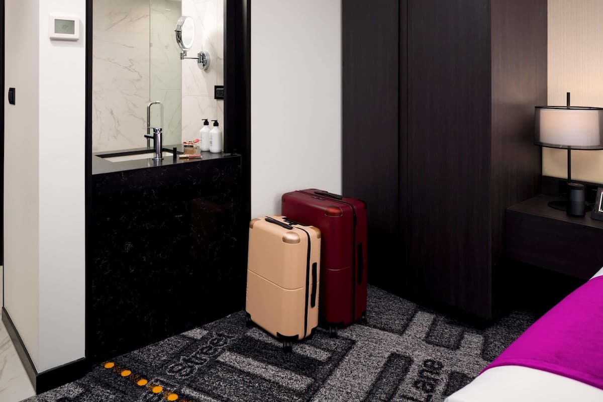Habitación clásica, 1 cama Queen size | Minibar, caja de seguridad en la habitación y cortinas blackout