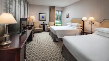 高档床上用品、加厚床垫、客房内保险箱、办公桌