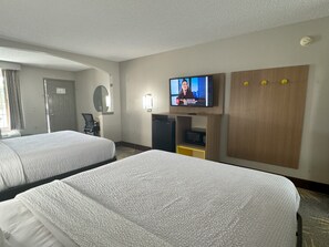 Standard Room, 2 Queen Beds | Desk, iron/ironing board, free cribs/infant beds, rollaway beds
