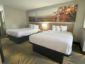 Standard Room, 2 Queen Beds | Desk, iron/ironing board, free cribs/infant beds, rollaway beds