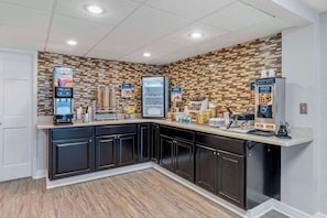 Free daily self-serve breakfast