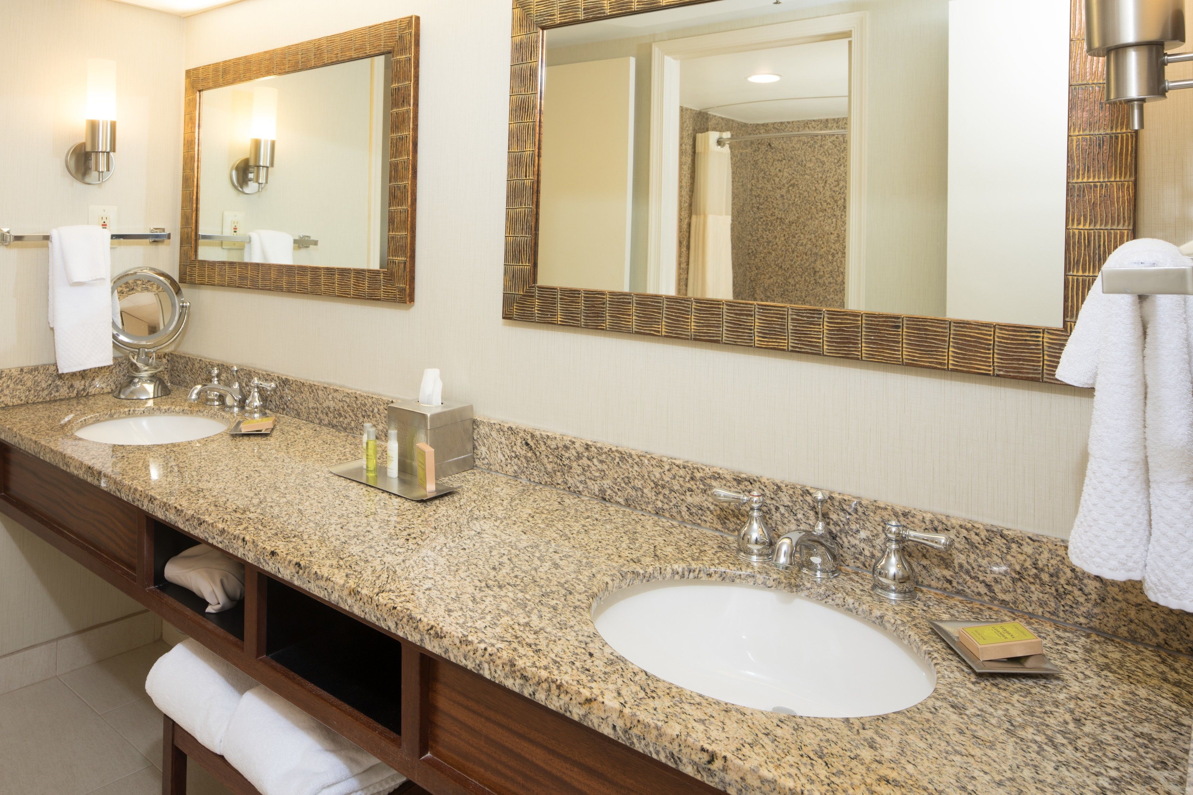 free toiletries, hair dryer, towels, soap