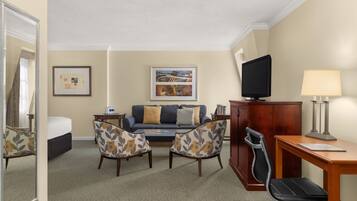 Premium bedding, down comforters, pillowtop beds, minibar