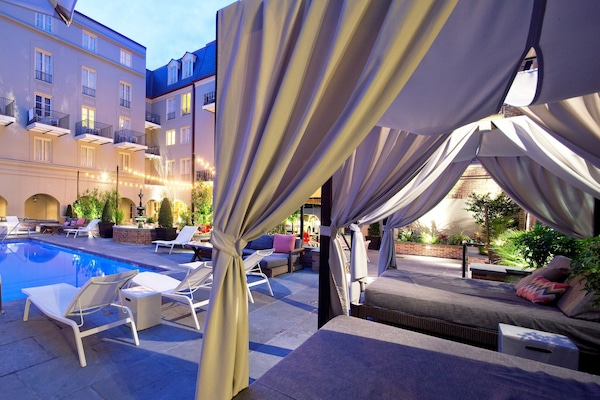 Outdoor pool, cabanas (surcharge), sun loungers