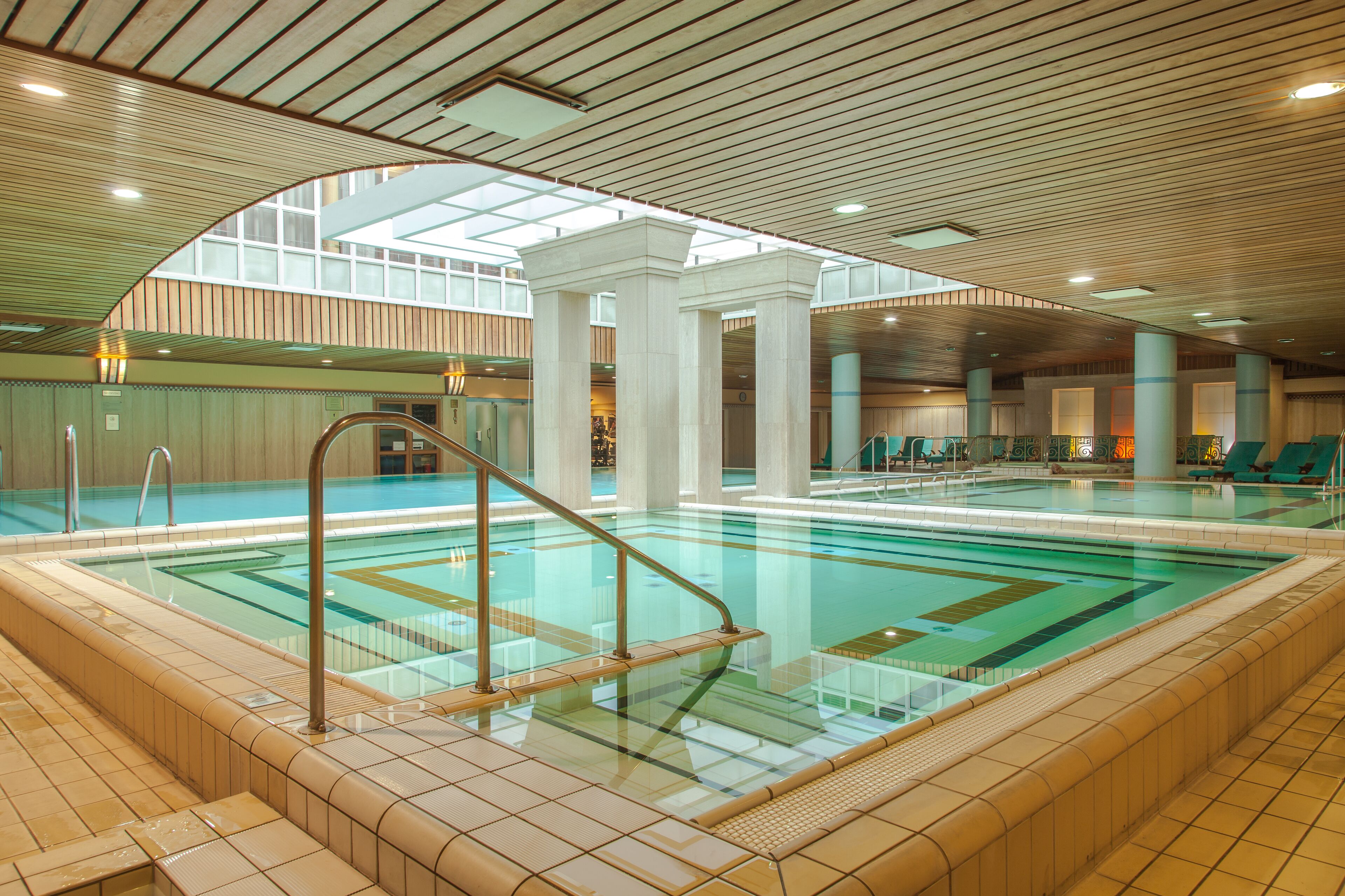 Indoor pool, open 6:00 AM to 10:00 PM, sun loungers, lifeguards on site