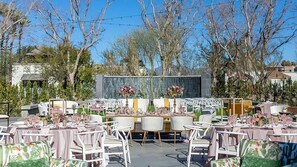 Outdoor wedding area