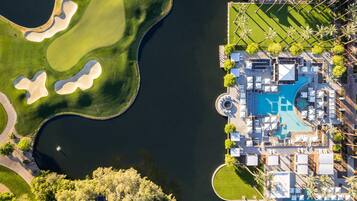 10 outdoor pools, open 6:00 AM to 11:00 PM, pool cabanas (surcharge)