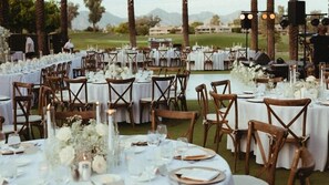 Área externa para casamento