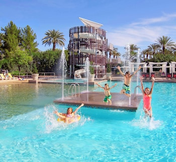 10 outdoor pools, open 6:00 AM to 11:00 PM, cabanas (surcharge) at Grand Hyatt Scottsdale Resort