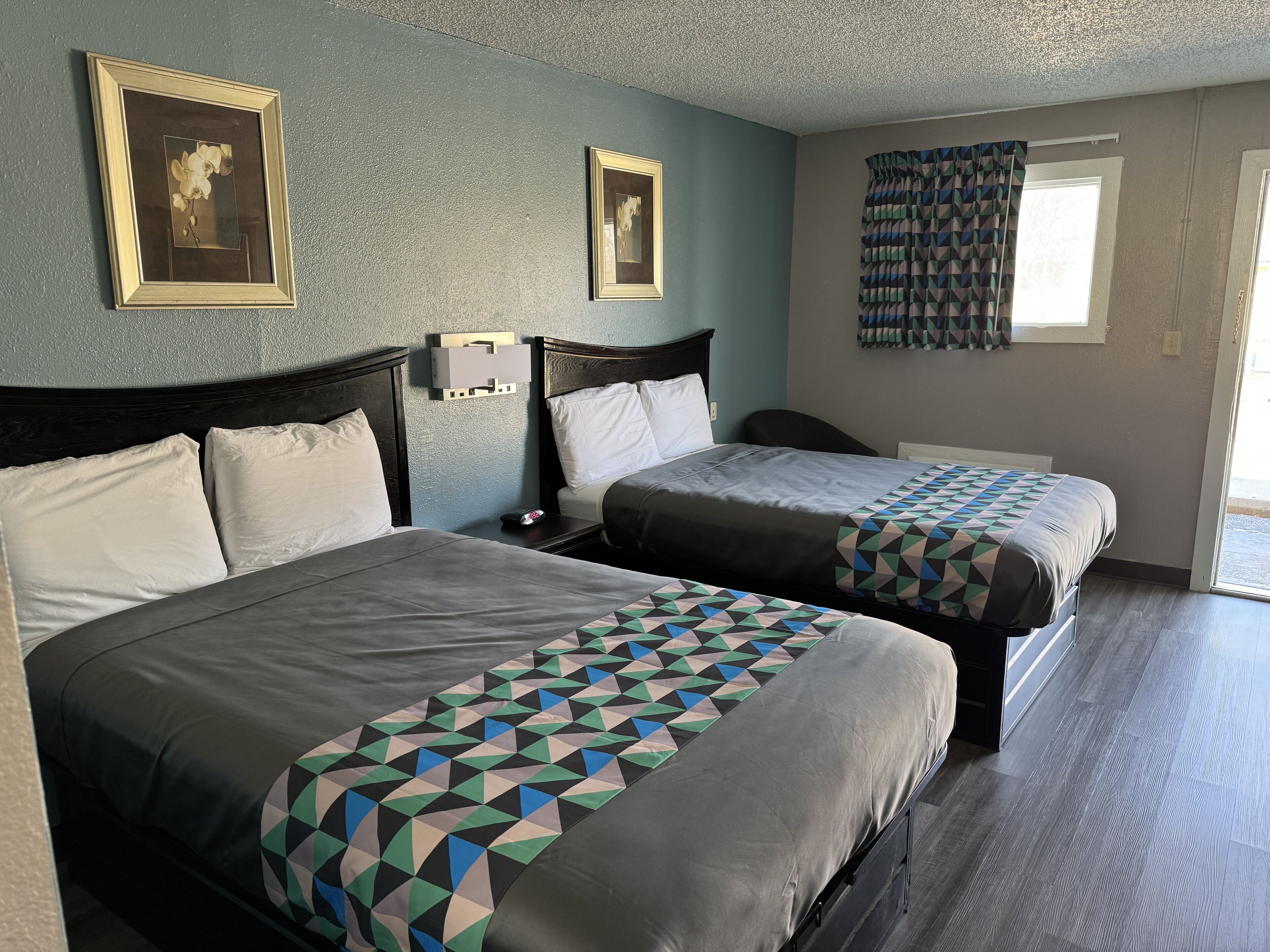 Standard 2 Double Beds Non-Smoking | Desk, blackout drapes, soundproofing, iron/ironing board