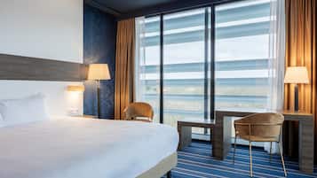 Een minibar, een kluis op de kamer, geluiddichte muren