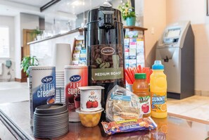 Free daily on-the-go breakfast 