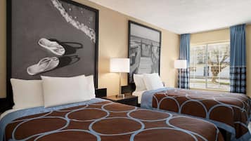 Ropa de cama de alta calidad, muebles diferentes y escritorio