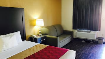 32-inch flat-screen TV with cable channels, TV