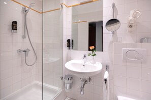 Free toiletries, hair dryer, towels