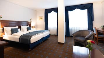 In-room safe, desk, soundproofing, free cribs/infant beds