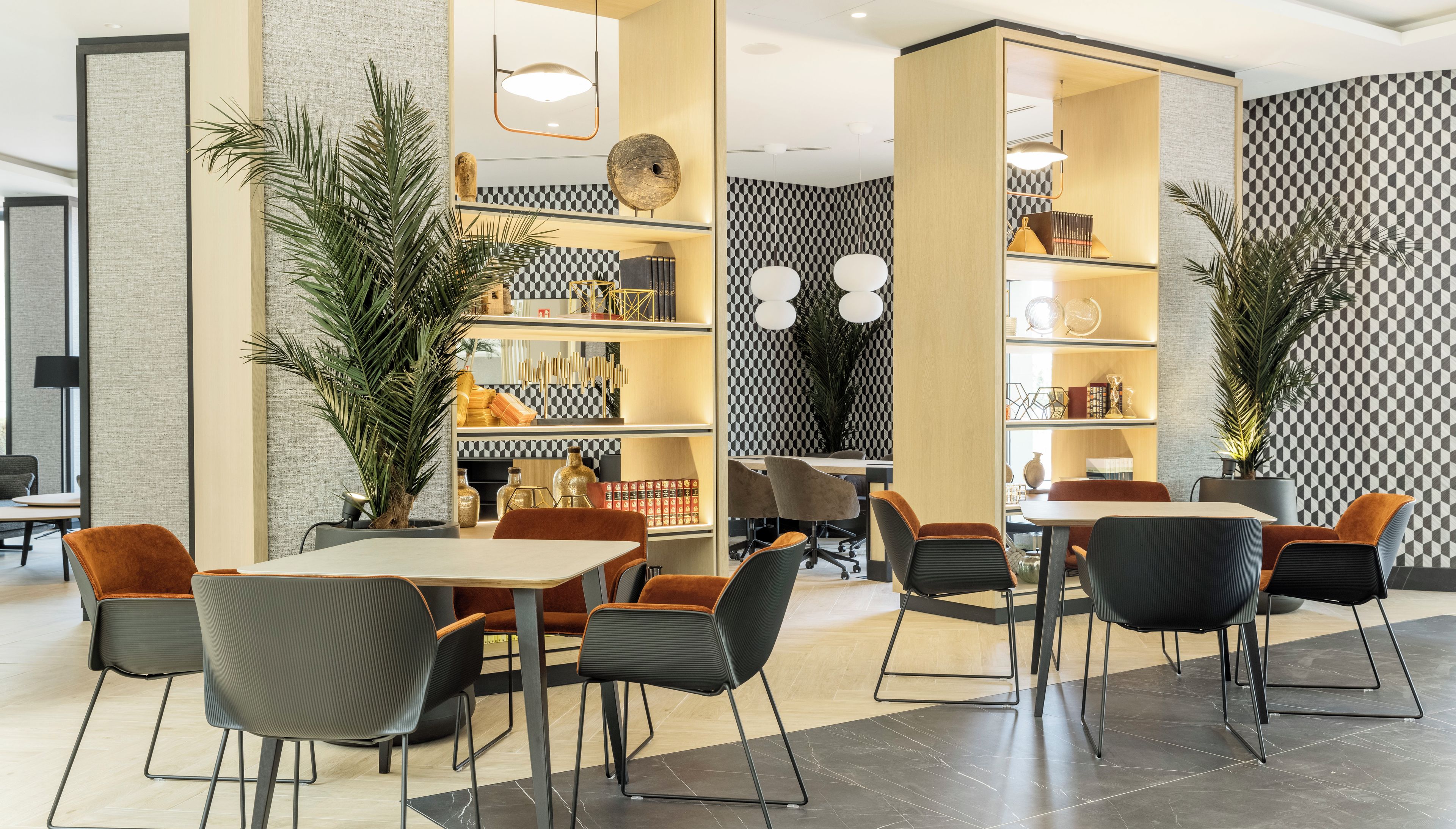 Sitteområde i lobbyen