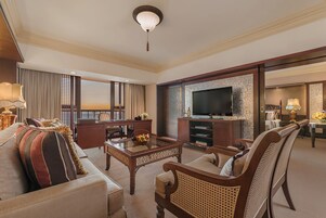 42-inch flat-screen TV with digital channels, TV