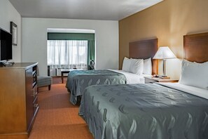 Room, 2 Queen Beds, Accessible, Non Smoking | Desk, iron/ironing board, free WiFi, bed sheets - Quality Inn & Suites Vancouver North (Vancouver)
