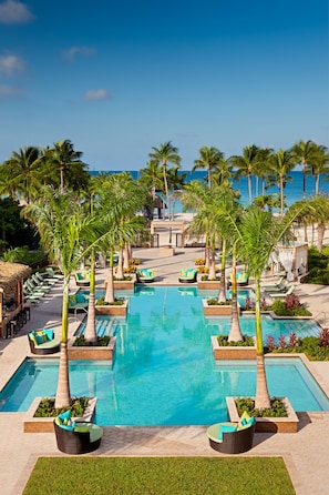 2 outdoor pools, open 7 AM to 7 PM, pool cabanas (surcharge) - Aruba Marriott Resort & Stellaris Casino (Noord)