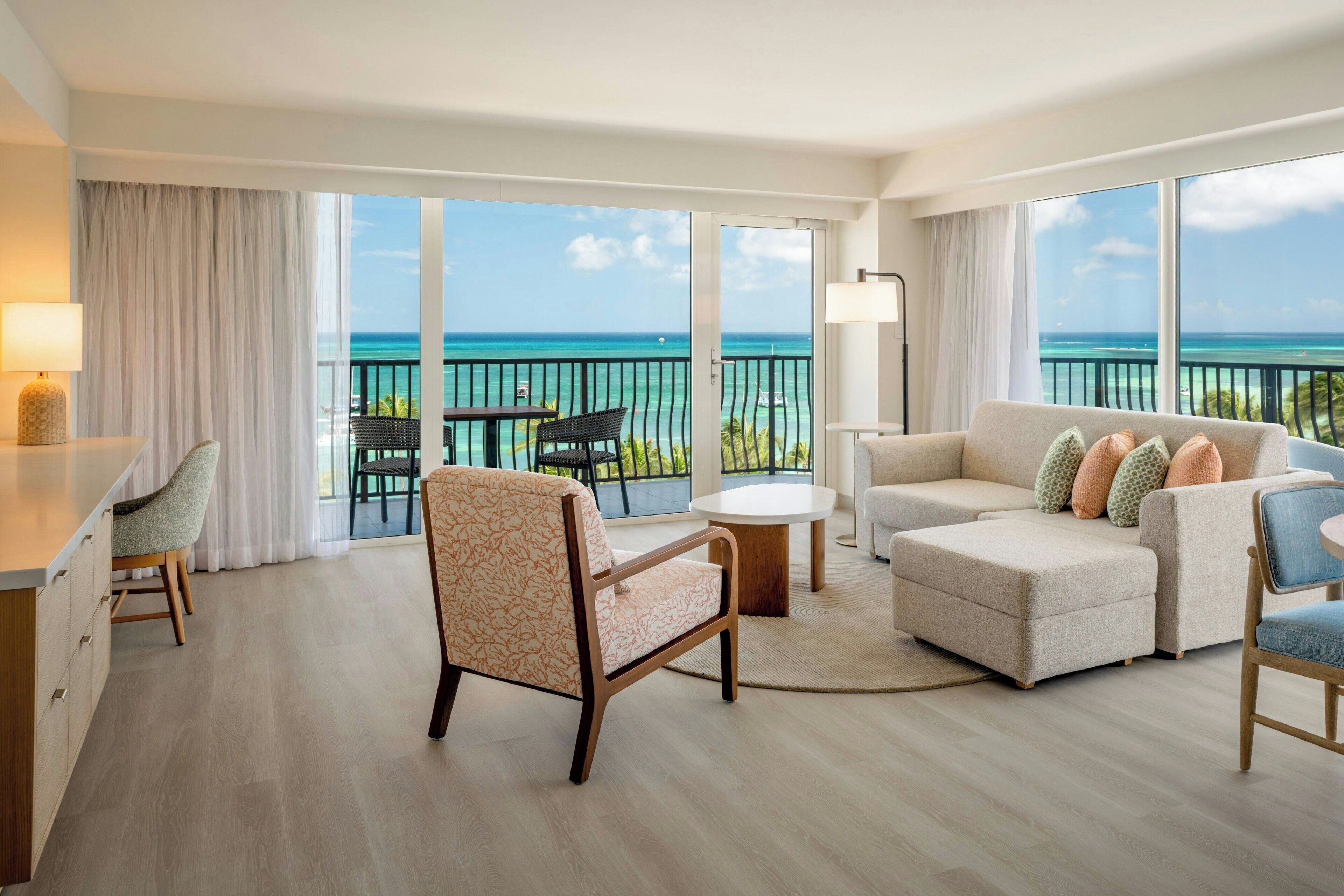 Suite, 1 Bedroom, Oceanfront | 1 bedroom, premium bedding, down comforters, in-room safe