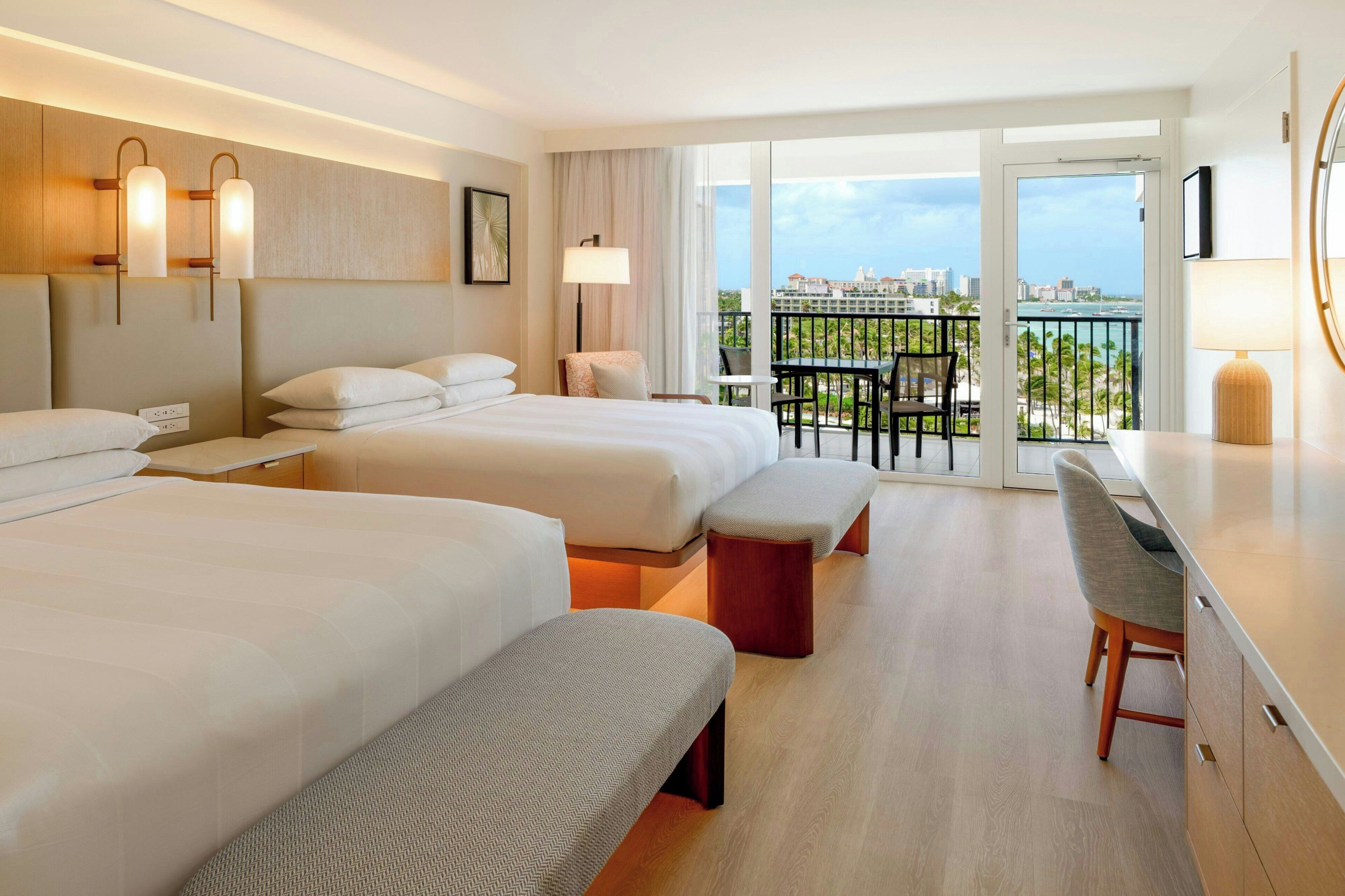 Room, 2 Queen Beds, Club lounge access, Ocean View (Tradewinds, Adults Only) | 1 bedroom, premium bedding, down duvets, in-room safe