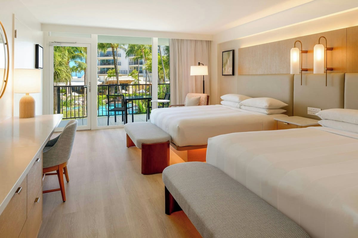 Room, 2 Queen Beds, Non Smoking, Garden View | 1 bedroom, premium bedding, down comforters, in-room safe