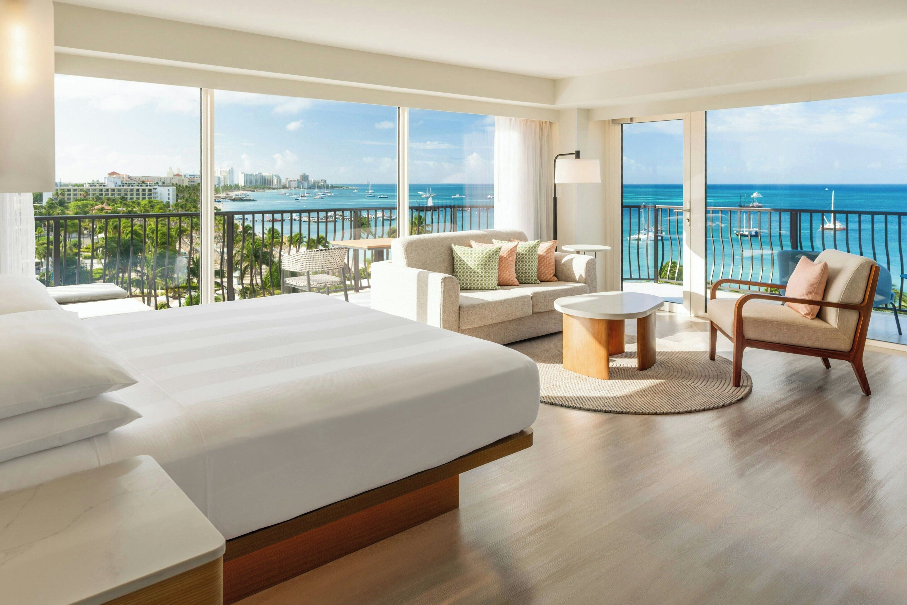 Junior Suite, 1 King Bed with Sofa bed, Club Lounge Access, Ocean View (Tradewinds, Adults Only) | 1 bedroom, premium bedding, down comforters, in-room safe