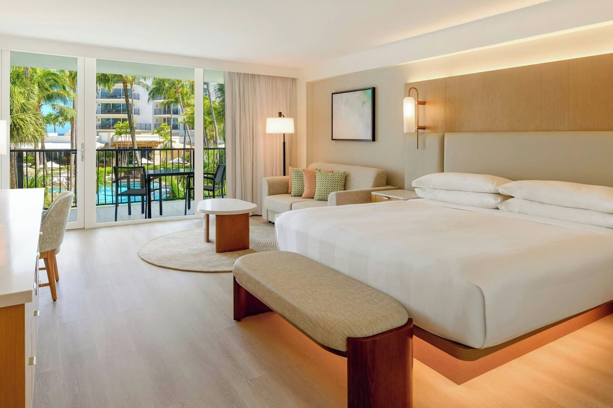 Room, 1 King Bed with Sofa bed, Garden View | 1 bedroom, premium bedding, down comforters, in-room safe