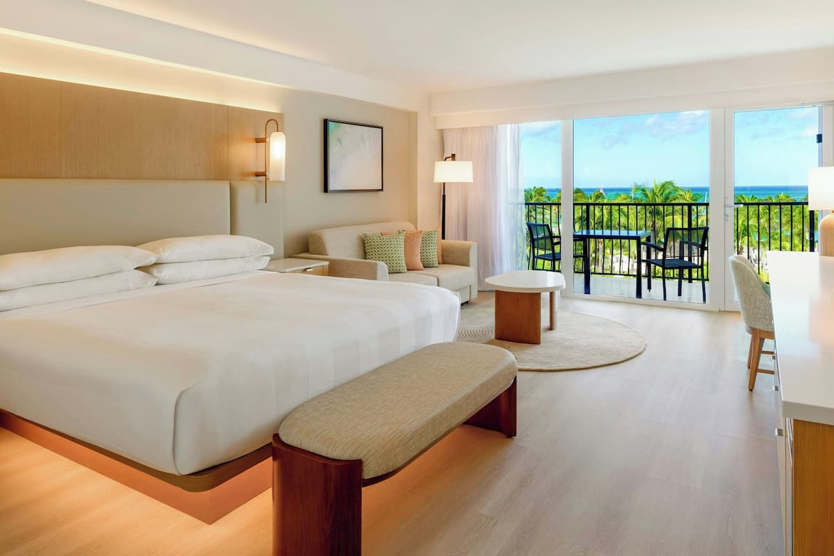 Room, 1 King Bed with Sofa bed, Non Smoking, Ocean View | 1 bedroom, premium bedding, down comforters, in-room safe