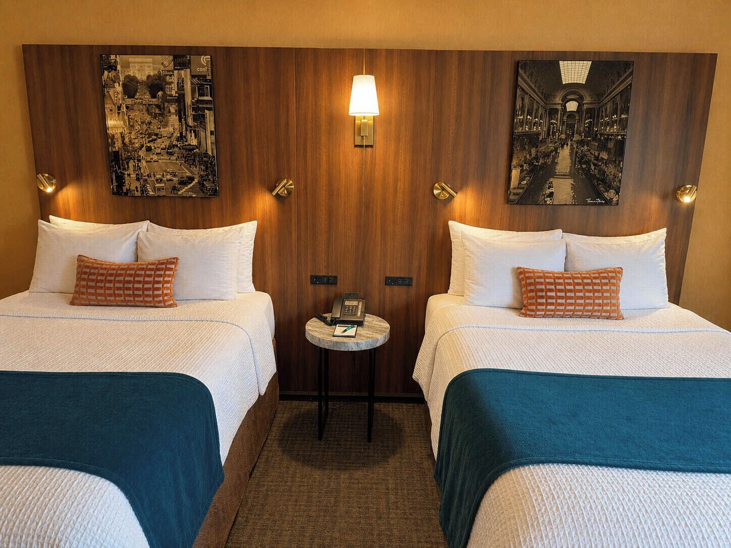 Traditional Double Room, 2 Double Beds | Hypo-allergenic bedding, pillowtop beds, in-room safe, desk