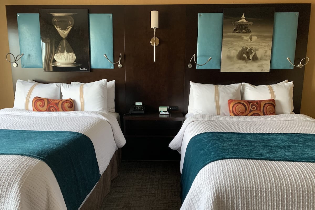 Traditional Double Room, 2 Double Beds | Hypo-allergenic bedding, pillowtop beds, in-room safe, desk