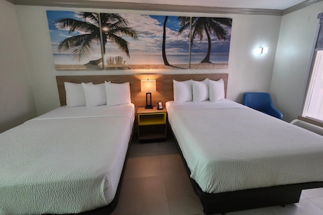 Room, 2 Double Beds, Non Smoking | Individually decorated, individually furnished, desk, laptop workspace. Days Inn by Wyndham Florida City