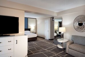 Premium bedding, down comforters, pillowtop beds, in-room safe