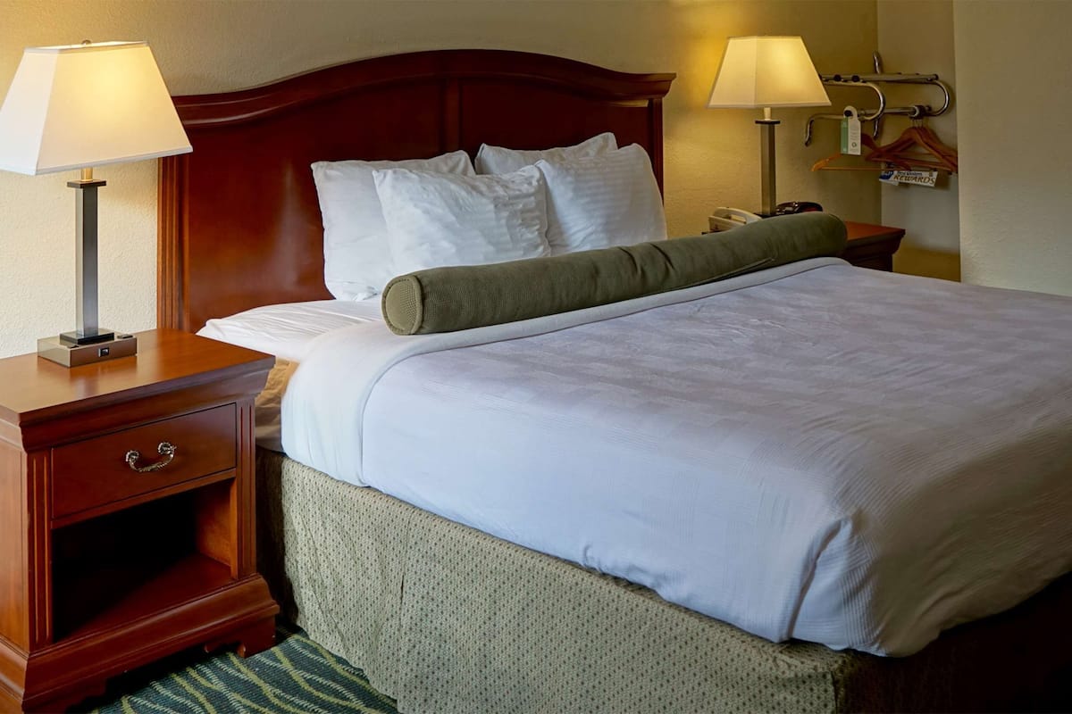 Premium bedding, down comforters, memory foam beds, in-room safe