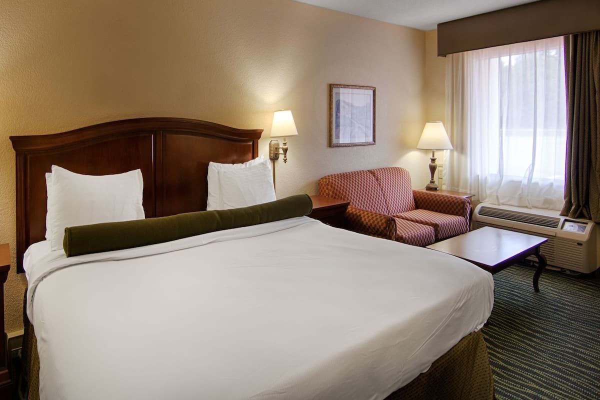 Premium bedding, down duvets, memory-foam beds, in-room safe