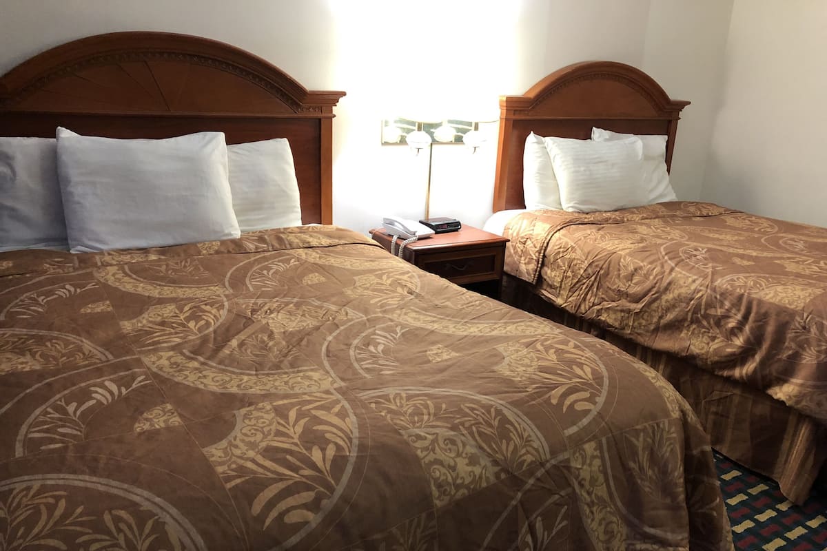 Desk, free WiFi, bed sheets