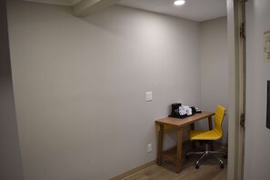 In-room safe, desk, iron/ironing board, free cribs/infant beds
