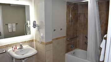 Free toiletries, hair dryer, towels