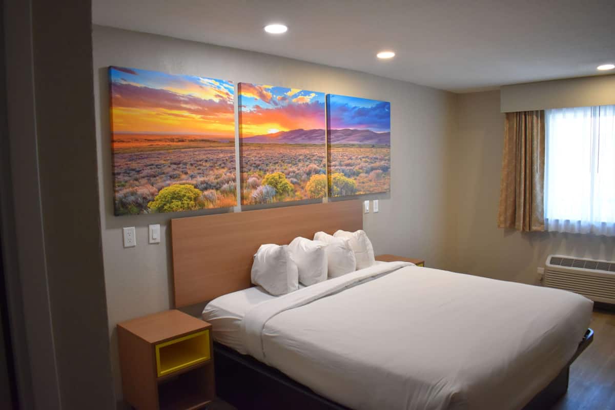 Standard Room, 1 King Bed | In-room safe, desk, iron/ironing board, free cribs/infant beds