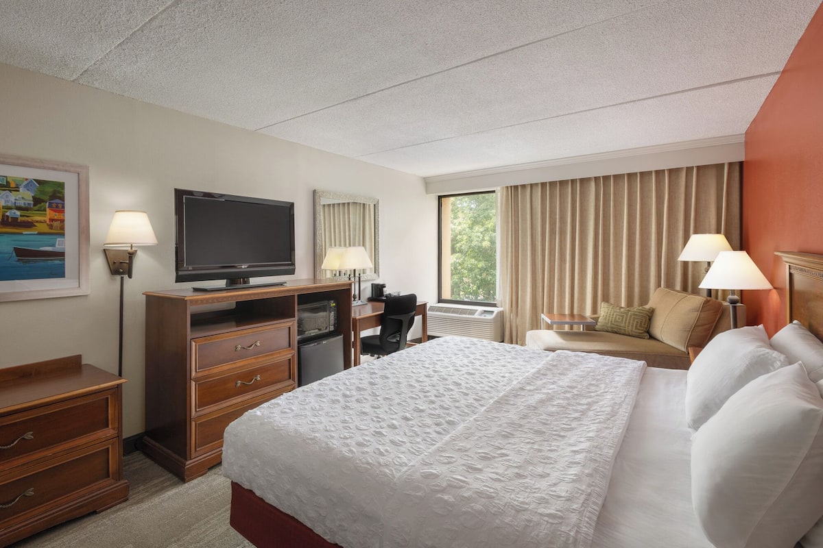 standard room, 1 king bed | in-room safe, desk, laptop workspace, iron/ironing board