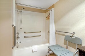 Standard Room, 2 Queen Beds, Accessible, Bathtub | Accessible bathroom