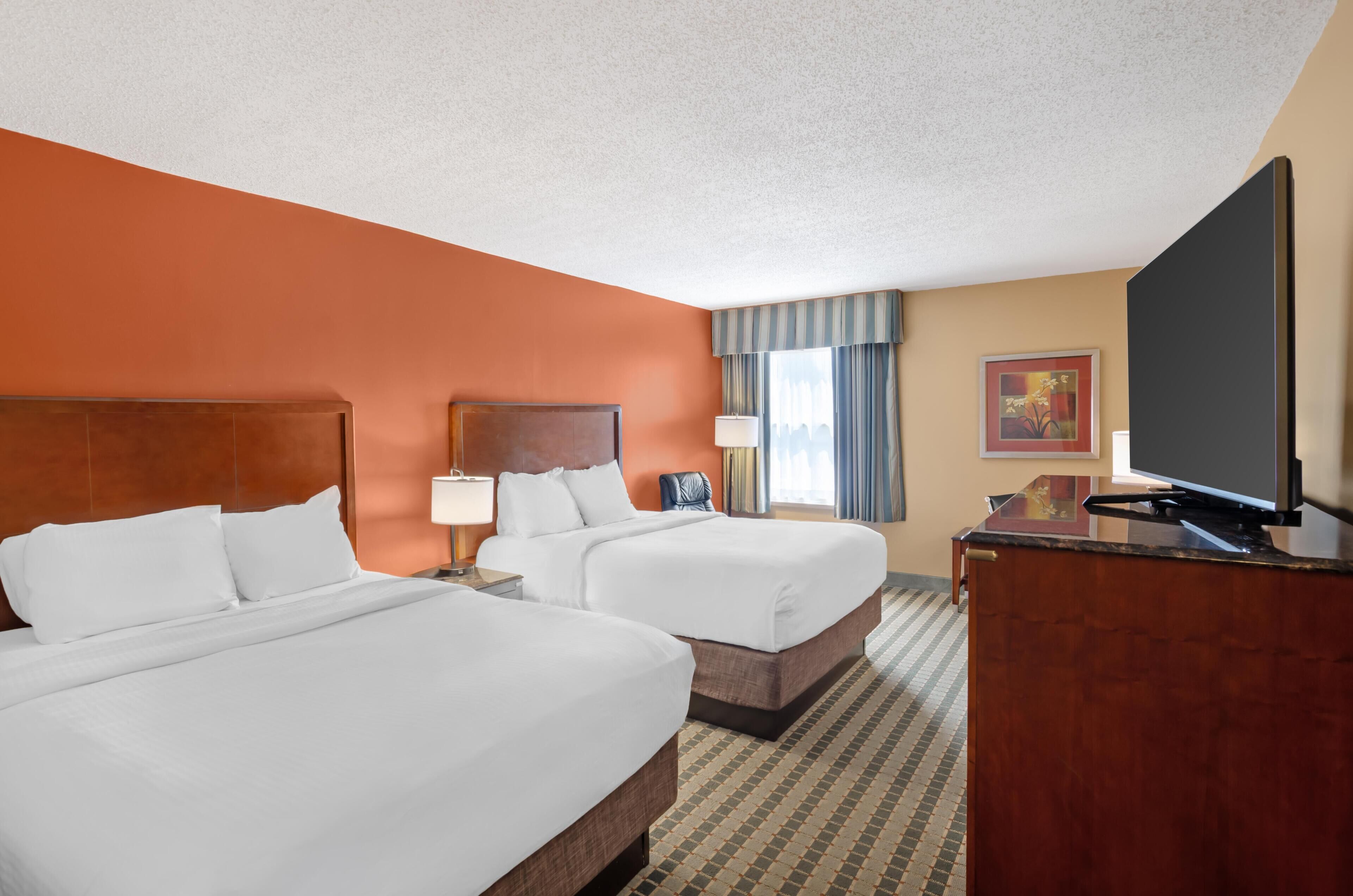 Standard Room, 2 Queen Beds, Non Smoking (Pet Friendly) | In-room safe, desk, laptop workspace, blackout drapes