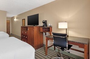 Standard Room, 2 Queen Beds, Accessible, Bathtub | In-room safe, desk, laptop workspace, blackout drapes