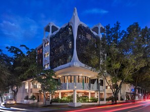 Front of property – evening/night
